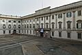 Veduta di tre quarti del Palazzo Reale di Milano