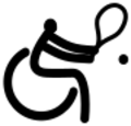 Wheelchair tennis - Paralympic pictogram