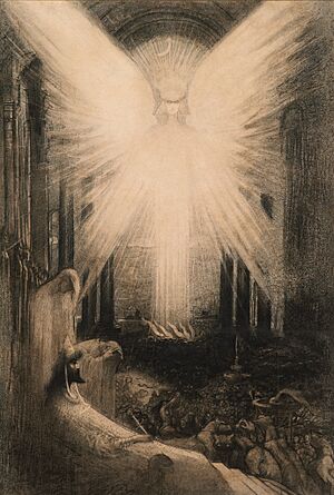 Archivo:"L’Allégorie de l’Enfer" or "Azrael" (c. 1890) - Jean Delville