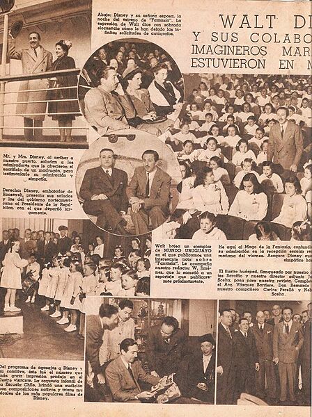 Alfredo Baldomir y Walt Disney