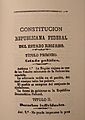 Artículo 1 del título primero de la Constitución Republicana Federal del Estado Riojano (1883)