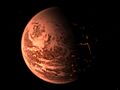 Artist’s view of an exoplanet inspired by the discovery of Gliese 876 d