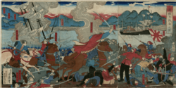 Archivo:Battle of Hakodate Nishiki-e by Nagashima Mosai
