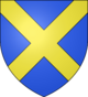 Blason d'azur au sautoir d'or.svg