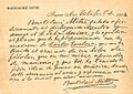 Carta de Mitre a Julián Aguirre