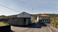 Casas antiguas en Lousame, Galicia