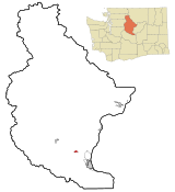 Chelan County Washington Incorporated and Unincorporated areas Cashmere Highlighted.svg
