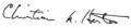 Christian Herter Signature