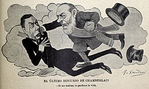 Archivo:El último discurso de Chamberlain, de Xaudaró