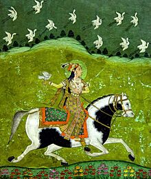 Equestrian miniature painting of Razia Sultana, circa 18th century.jpg