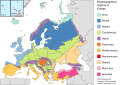 Europe biogeography countries