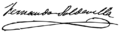 Firma de Fernando Soldevilla