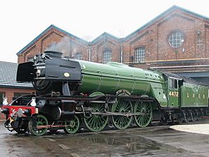 Archivo:Flying Scotsman in Doncaster
