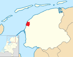 Harlingen location map municipality NL 2018.png