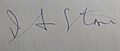 I. F. Stone signature