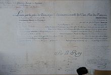 Jean-Baptiste Viénot de Vaublanc - brevet.JPG