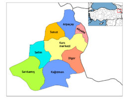 Archivo:Kars districts