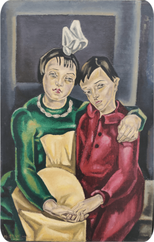 Archivo:Las dos huérfanas (c. 1923), de María Blanchard