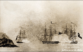 Lautaro, Esmeralda, Pezuela, 1818 en Valparaíso