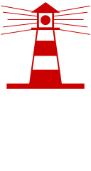 Lighthouse icon red