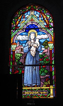 Archivo:Lima Miraflores Cathedral Stained Glass Santa Luisa