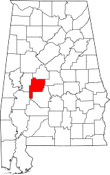 Map of Alabama highlighting Perry County.svg