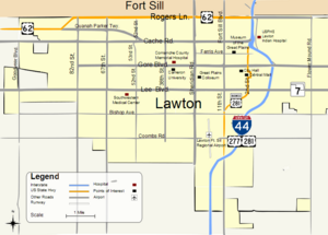 Archivo:Map of Lawton OK