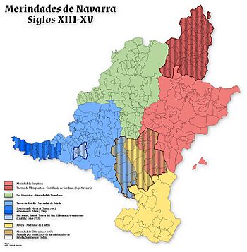 Archivo:Merindades de Navarra Siglos XIII-XV