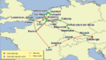 Mozart family Grand Tour Map (es)