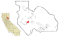 Plumas County California Incorporated and Unincorporated areas Meadow Valley Highlighted