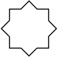 Squared octagonal star