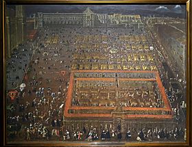 Vista de la Plaza Mayor de la Ciudad de México - Cristobal de Villalpando.jpg