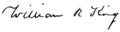 William R King Signature
