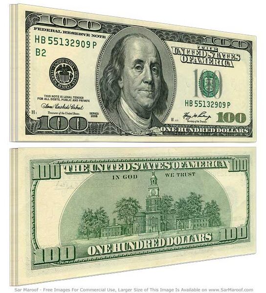 100 dollar bill old