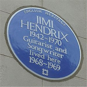 Archivo:Blue plaque Hendrix