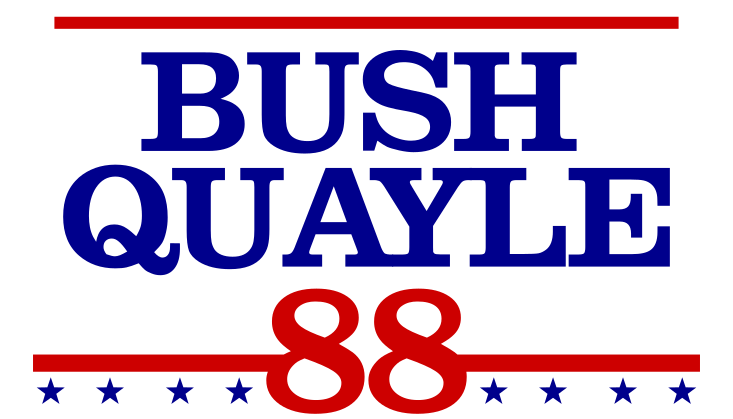 Bush Quayle 1988 campaign logo