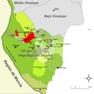 Callosa de Segura-Mapa de la Vega Baja del Segura.svg