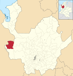 Murindó ubicada en Antioquia