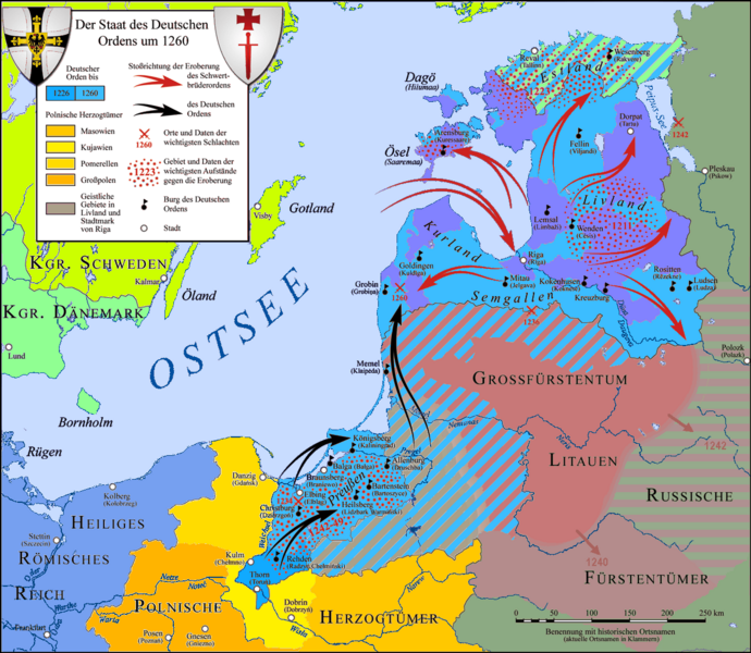 Deutscher Orden 1260+Farb