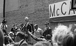 Archivo:Eugene McCarthy 1968 Campaign Seattle