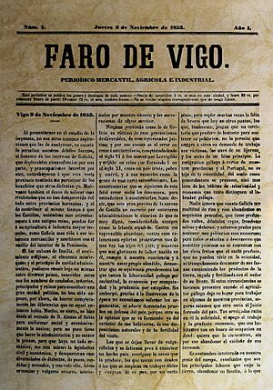 Archivo:Faro de Vigo, 1853, 3 de noviembre