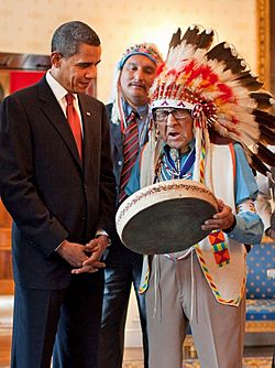 Joe Medicine Crow and Barack Obama, crop.jpg