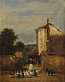 La gardeuse d'oies - Constant Troyon