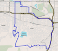 Map of Encino, Los Angeles, California