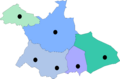 Mapa del actual Sexmo de Valcorba