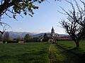 Monasterio de Santa María de El Paular. Panorámica desde el huerto
