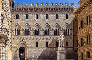 Palazzo Salimbeni, Siena, Headquarters of Monte dei Paschi di Siena, the worlds oldest surviving bank.jpg