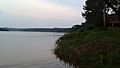 Puerto Mineral (Provincia de Misiones, Argentina) - Vista de Papel Misionero en el atardecer desde el Río Paraná