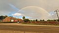 Rainbow over the Santa Cecilia complex (Cuña Pirú Valley) (24977)