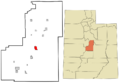 Sanpete County Utah incorporated and unincorporated areas Ephraim highlighted